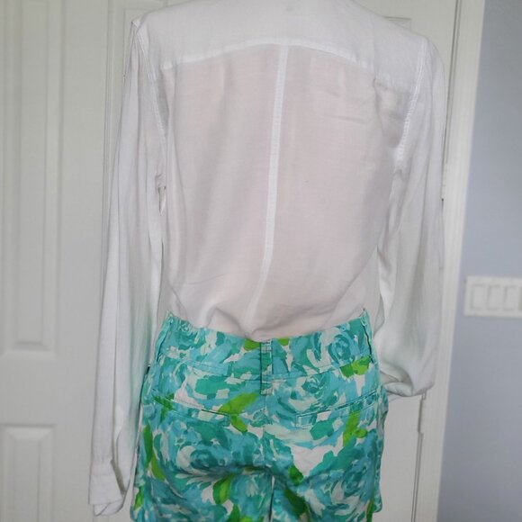 NWT Lilly Pulitzer Poolside Blue First Impression Callahan Short Sz 4 - Picture 6 of 13